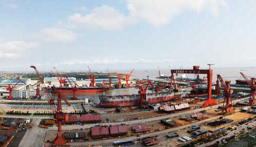 中船長興造船基地一期工程民品造船區(qū)建設(shè)項(xiàng)目后評價(jià) 廠區(qū)全貌圖.jpg